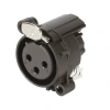 XLR Konnektör Panel Tipi Dişi - 3 Pin Plastik