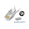 Yeni Nesil CAT7 EZ RJ45 Delikli Metal Jak Konnektör