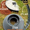 Çim Sınırlayıcı Esnek 25 MT SİYAH Çim Ayırıcı