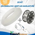 Led Takılabilir 25 mt Çim Sınırlayıcı + GÜN IŞIĞI Şerit Led + 1 Adet Bağlantı Fişi Seti