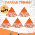 PLASTİK TURUNCU BAHÇE TIRMIĞI (5Lİ SET)