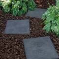Taş Görünümlü Adım Taşı PVC Bahçe Yürüyüş Yolu Antrasit Renk