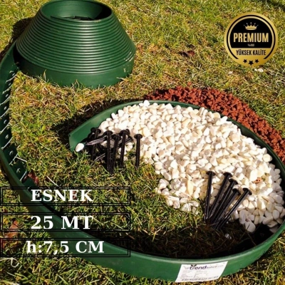 Çim Sınırlayıcı Esnek 25 MT YEŞİL Çim Ayırıcı