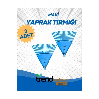 PLASTİK MAVİ BAHÇE TIRMIĞI (2 ADET)