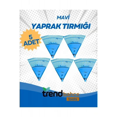 PLASTİK MAVİ BAHÇE TIRMIĞI (5 ADET)