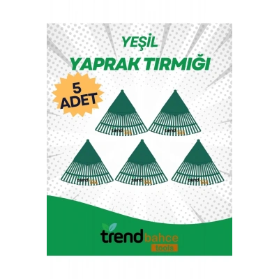 PLASTİK YEŞİL BAHÇE TIRMIĞI (5Lİ SET)