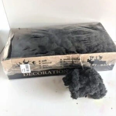 Reindeer moss BLACK(SİYAH) şoklanmış norveç yosunu
