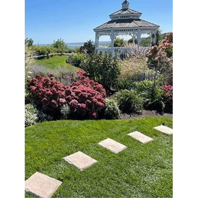 Taş Görünümlü Adım Taşı PVC Bahçe Yürüyüş Yolu Bej Renk