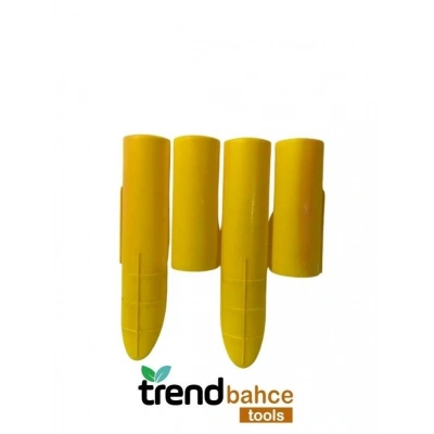 Trendbahce Ahşap Görünümlü Çim Bordürü 2.3 METRE Çim Ayırıcı Sarı