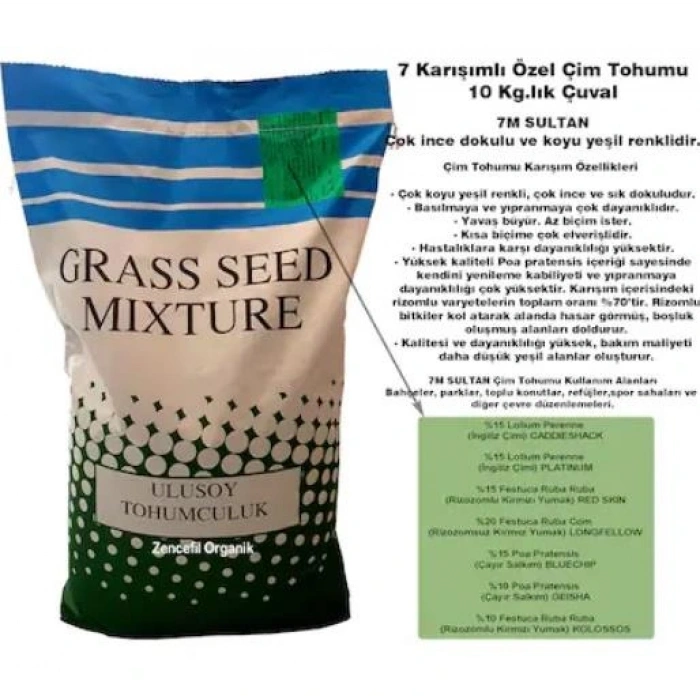 7m sultan çim tohumu 10 kg