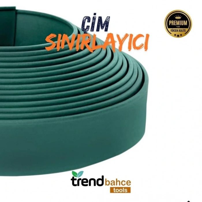 Çim Sınırlayıcı Esnek 25 MT YEŞİL Çim Ayırıcı