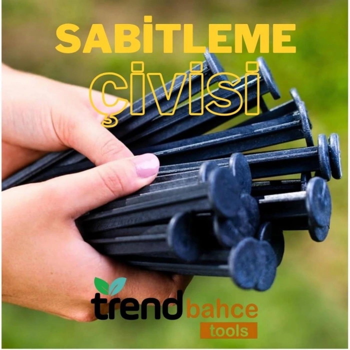 Çim sınırlayıcı siyah kazık 1 paket (50adet)