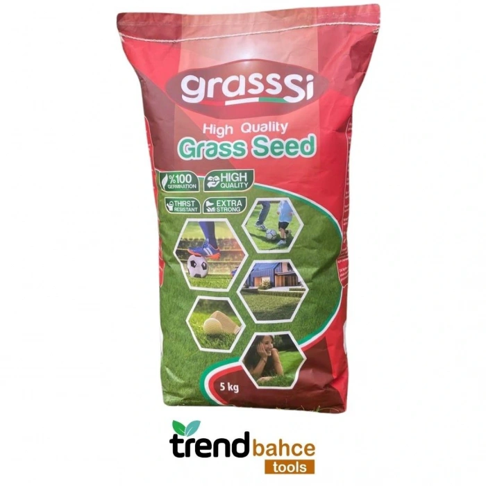 GrassSi Çim Tohumu Ithal 4lü Karışım 5 KG
