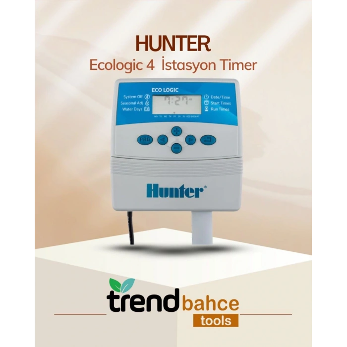 Hunter Eco Logic 4 İstasyon Timer