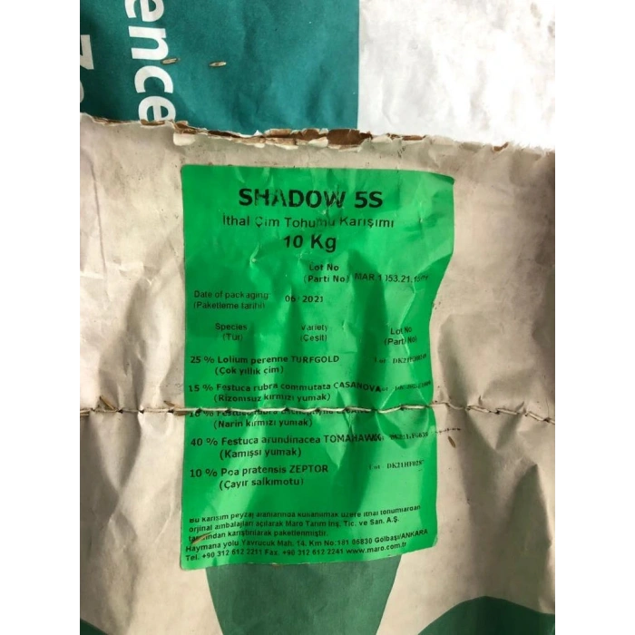 MARO TOHUM İTHAL ÇİM TOHUMU 10 KG SHADOW 5S