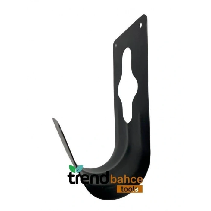 Metal Hortum Toplama Aparatı Bahçe Duvar Hortum Sarma Aparatı (SİYAH)