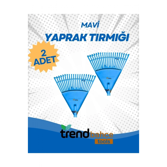 PLASTİK MAVİ BAHÇE TIRMIĞI (2 ADET)