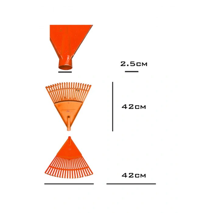 PLASTİK TURUNCU BAHÇE TIRMIĞI (3LÜ SET)