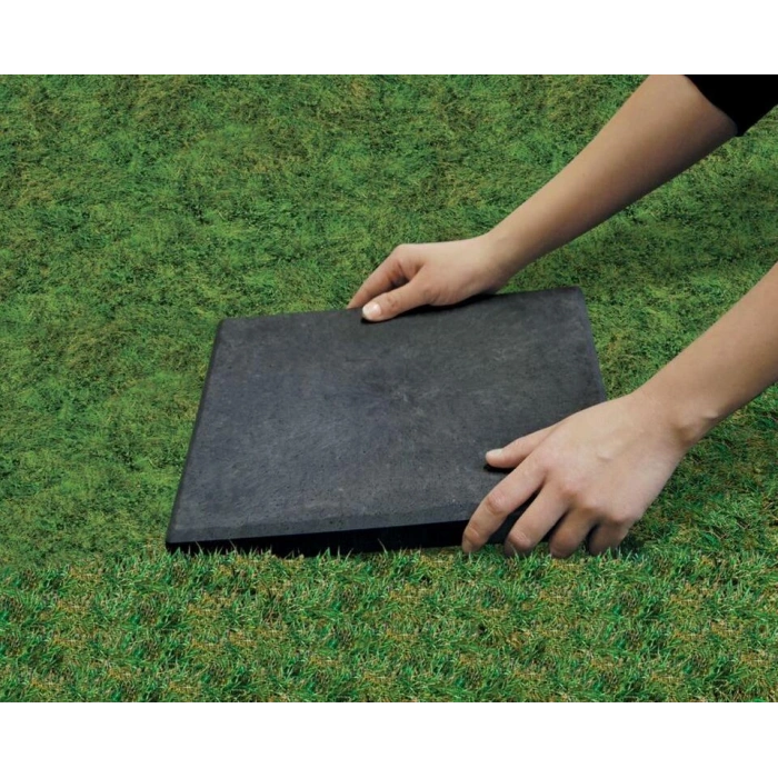 Taş Görünümlü Adım Taşı PVC Bahçe Yürüyüş Yolu Antrasit Renk