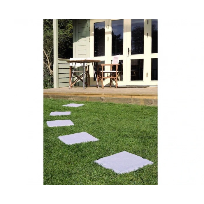 Taş Görünümlü Adım Taşı PVC Bahçe Yürüyüş Yolu Bej Renk