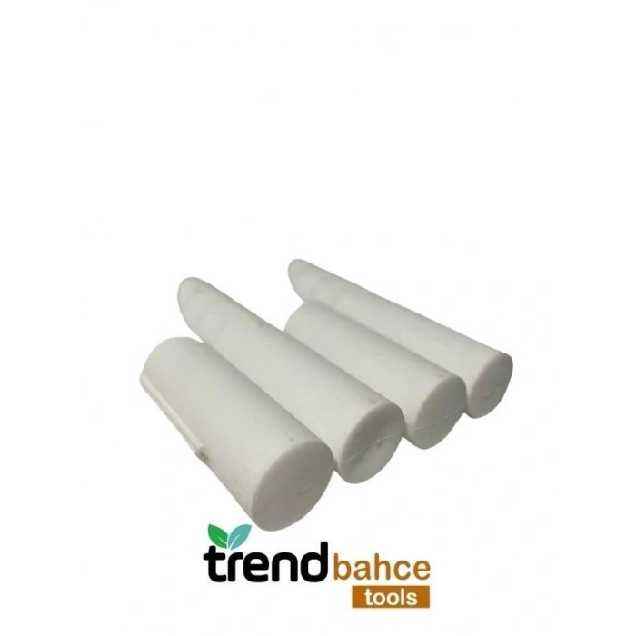 Trendbahce Ahşap Görünümlü Çim Bordürü 2.3 METRE Çim Ayırıcı Beyaz