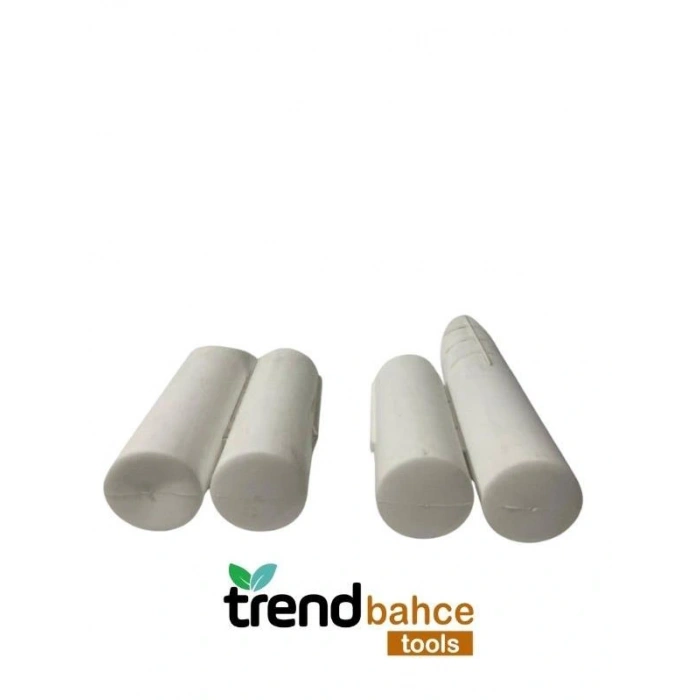 Trendbahce Ahşap Görünümlü Çim Bordürü 2.3 METRE Çim Ayırıcı Beyaz