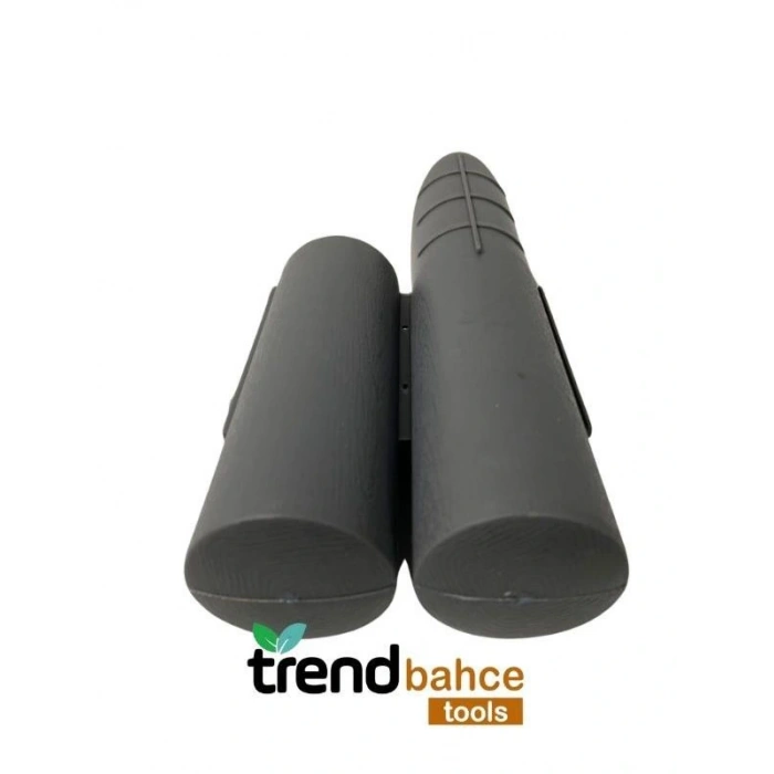 Trendbahce Ahşap Görünümlü Çim Bordürü 2.3 METRE Çim Ayırıcı Gri