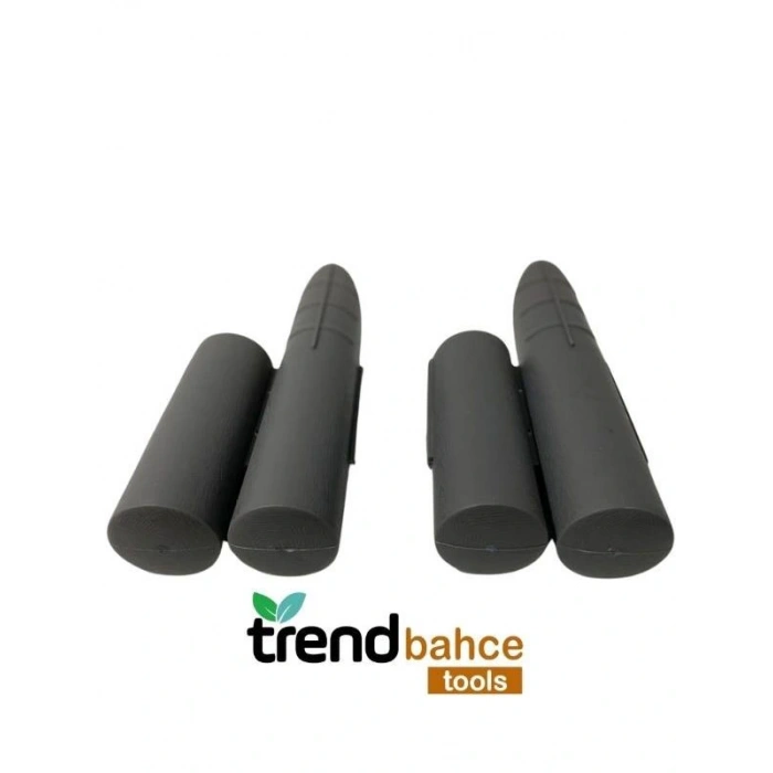 Trendbahce Ahşap Görünümlü Çim Bordürü 2.3 METRE Çim Ayırıcı Gri