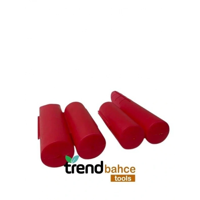 Trendbahce Ahşap Görünümlü Çim Bordürü 2.3 METRE Çim Ayırıcı Kırmızı