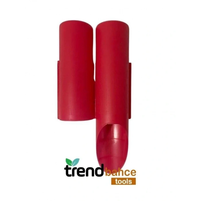 Trendbahce Ahşap Görünümlü Çim Bordürü 2.3 METRE Çim Ayırıcı Kırmızı