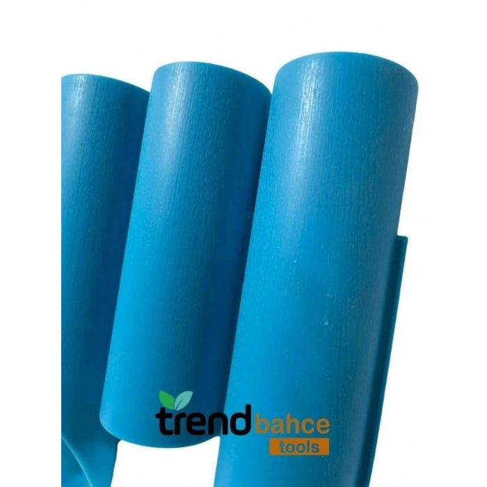 Trendbahce Ahşap Görünümlü Çim Bordürü 2.3 METRE Çim Ayırıcı Mavi