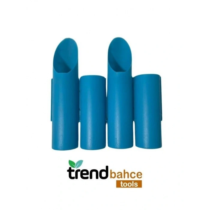 Trendbahce Ahşap Görünümlü Çim Bordürü 2.3 METRE Çim Ayırıcı Mavi