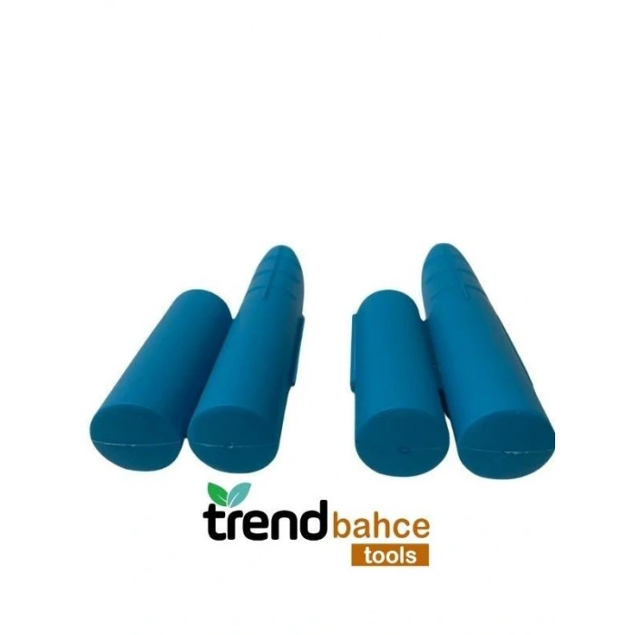 Trendbahce Ahşap Görünümlü Çim Bordürü 2.3 METRE Çim Ayırıcı Mavi