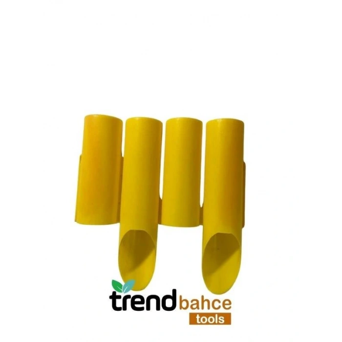 Trendbahce Ahşap Görünümlü Çim Bordürü 2.3 METRE Çim Ayırıcı Sarı