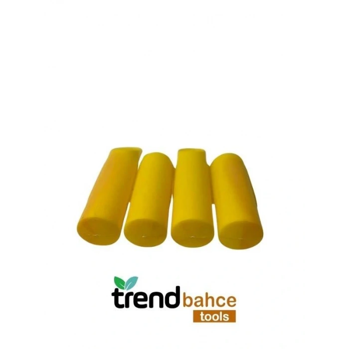 Trendbahce Ahşap Görünümlü Çim Bordürü 2.3 METRE Çim Ayırıcı Sarı