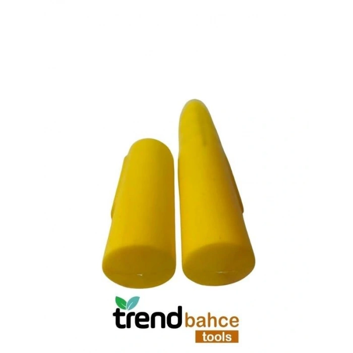 Trendbahce Ahşap Görünümlü Çim Bordürü 2.3 METRE Çim Ayırıcı Sarı