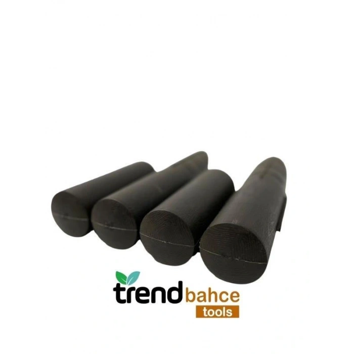 Trendbahce Ahşap Görünümlü Çim Bordürü 2.3 METRE Çim Ayırıcı Siyah