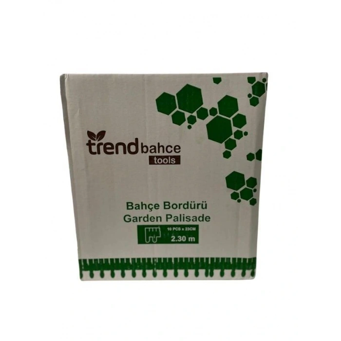 Trendbahce PLASTİK Çim Bordürü 2.3 METRE Çim Ayırıcı YEŞİL