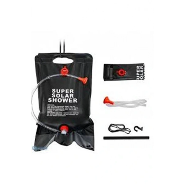 Trendbahce Solar Güneş Enerjili 20 Litre Katlanır Su Deposu Kamp Duşu