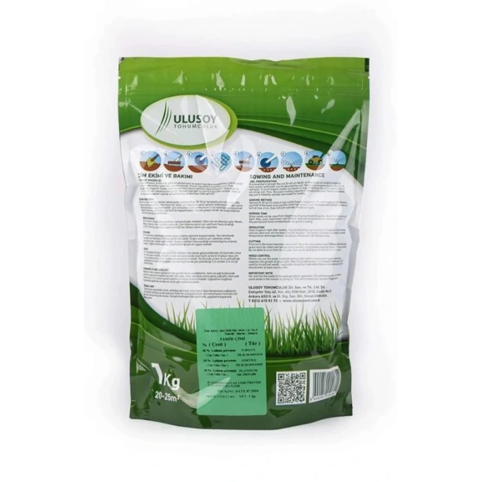 ULUSOY TOHUMCULUK Tamir Çimi Çim Tohumu Karışımı 1 Kg