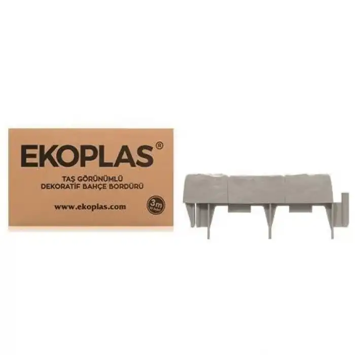 EKOPLAS Taş Görünümlü Çim Bordürü