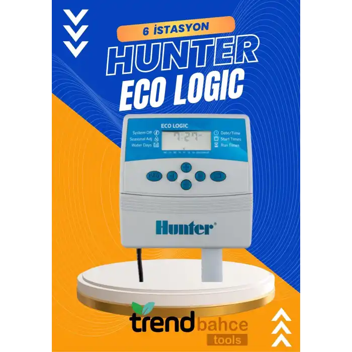 Hunter Eco Logic 6 İstasyon Timer