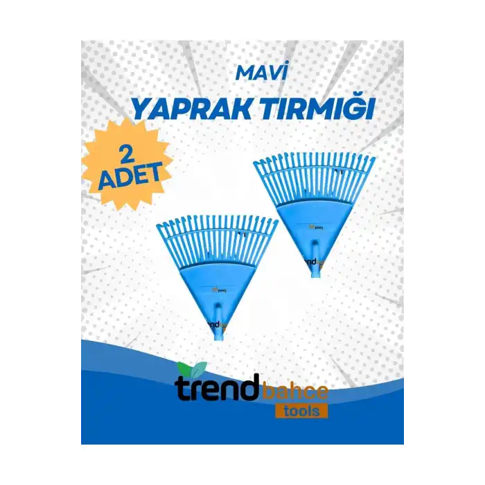 PLASTİK MAVİ BAHÇE TIRMIĞI (2 ADET)