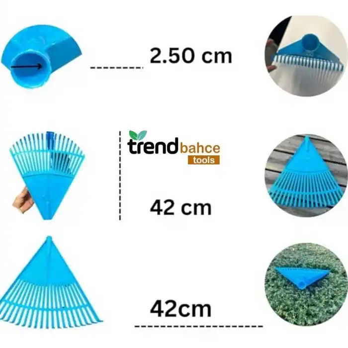 PLASTİK MAVİ BAHÇE TIRMIĞI