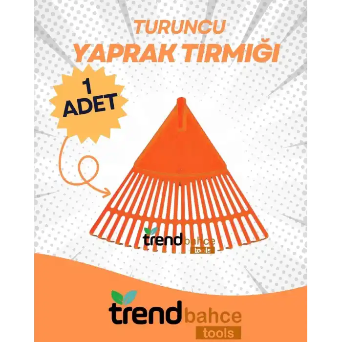 PLASTİK TURUNCU BAHÇE TIRMIĞI
