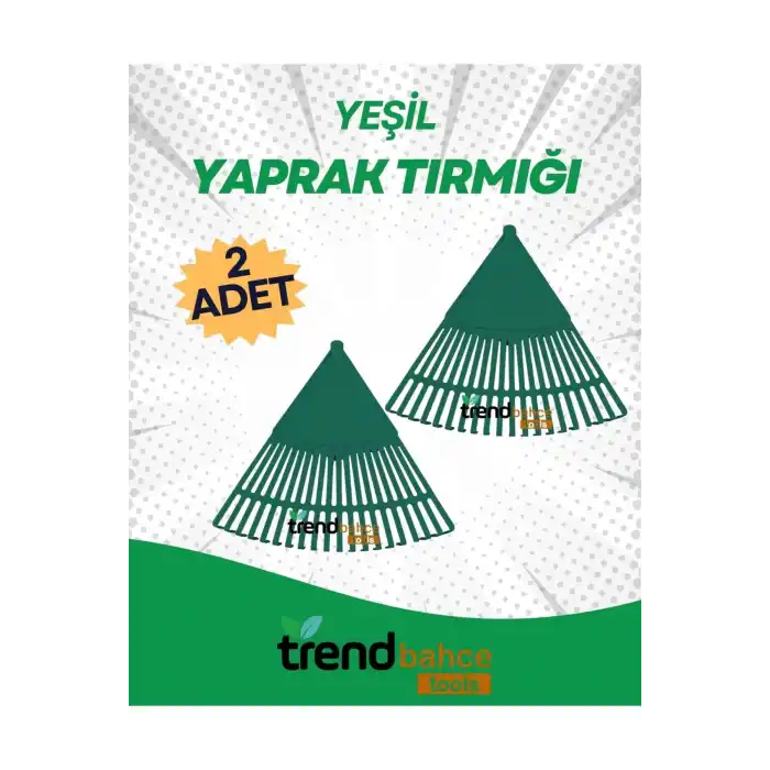 PLASTİK YEŞİL BAHÇE TIRMIĞI (2Lİ SET)