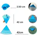 PLASTİK MAVİ BAHÇE TIRMIĞI (5 ADET)