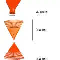 PLASTİK TURUNCU BAHÇE TIRMIĞI (5Lİ SET)