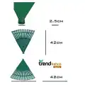 PLASTİK YEŞİL BAHÇE TIRMIĞI (5Lİ SET)