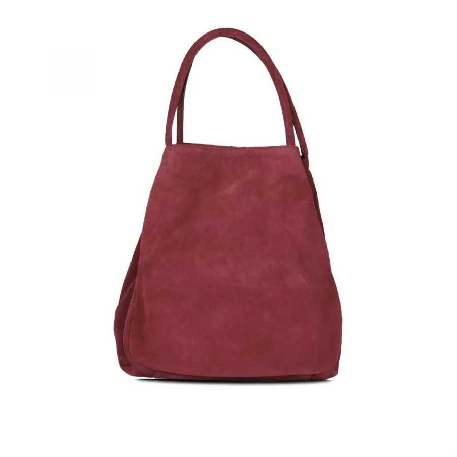 Shoes Bordo Süet Kadın Omuz Çantası 01wb0014